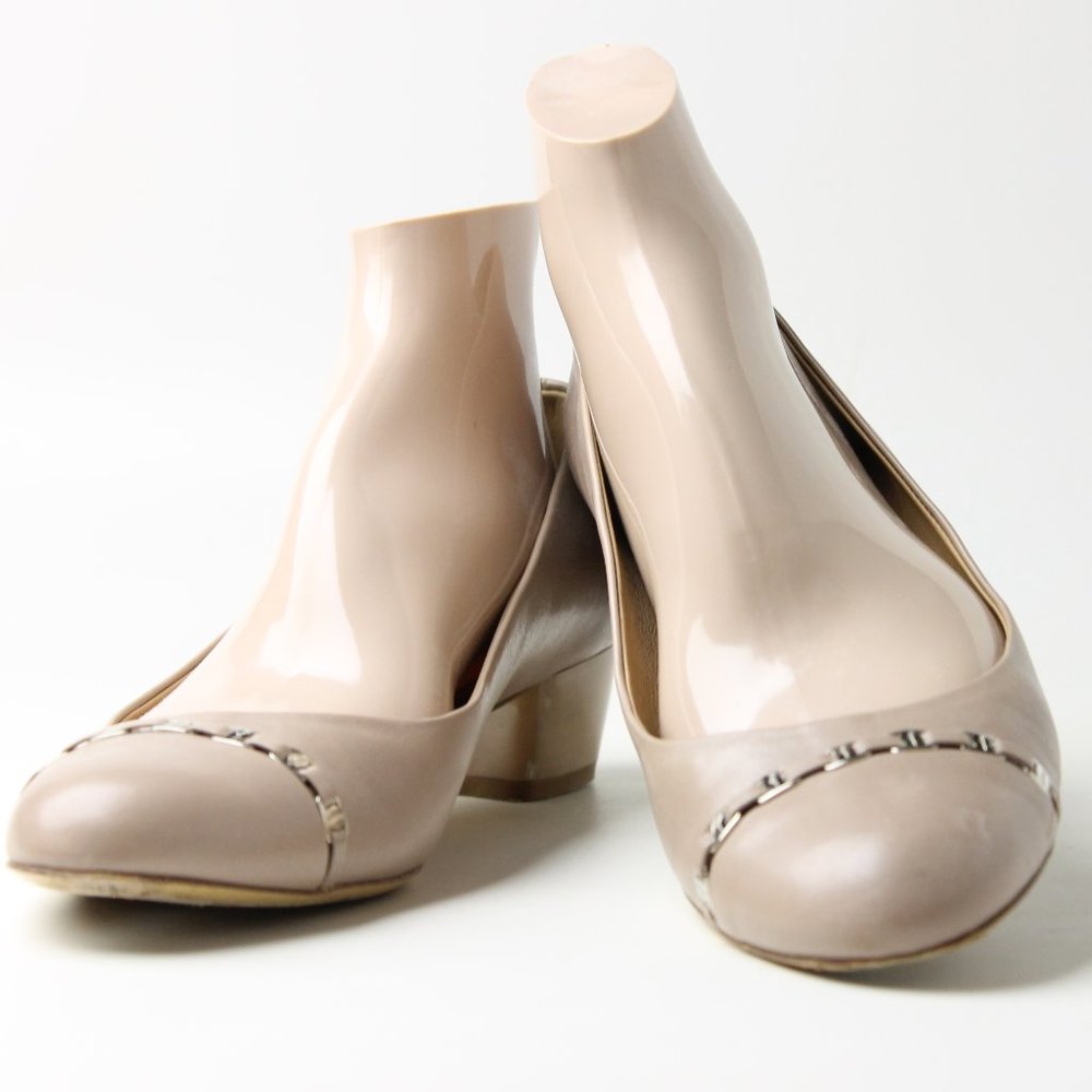 Salvatore Ferragamo Chain Link Heels Size 9.5B